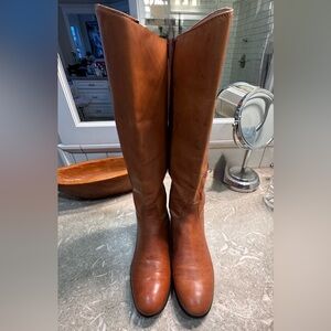 Corso Como leather riding boots (camel/cognac size 10)